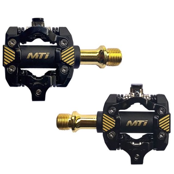 Pedal de MTB MTI c/traba GOLD